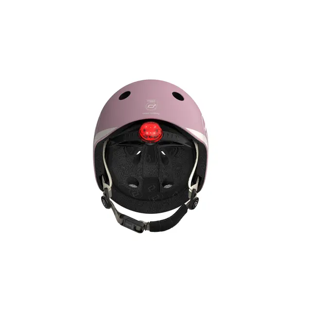 Casca De Protectie Pentru Copii, Sistem De Reglare Magnetic Cu Led, Xxs-s, 45-51 Cm, 1 An+, Wildberry, Scoot  Ride Pjb81