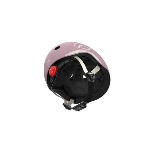 Casca De Protectie Pentru Copii, Sistem De Reglare Magnetic Cu Led, Xxs-s, 45-51 Cm, 1 An+, Wildberry, Scoot  Ride Pjb81