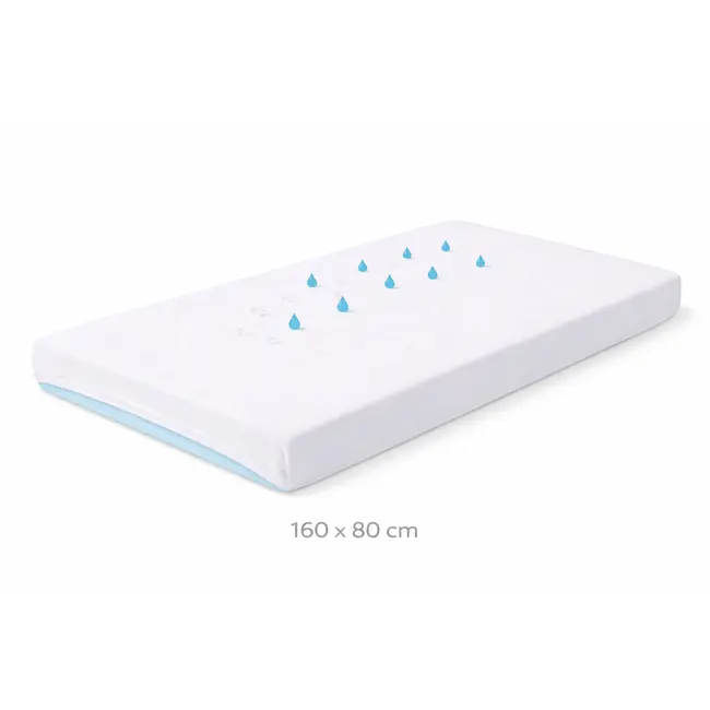Cearsaf Impermeabil Din Jersey Pentru Copii 160x80 Cm ,   Respirabil, Antialergic, Lavabil 95  C Pjb16080w
