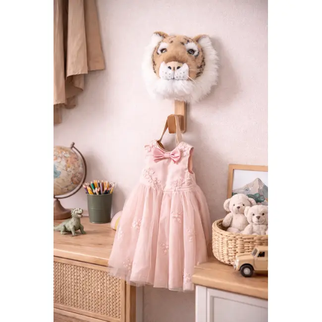 Cuier Copii Wild  Soft Tigru ,   Cuier Decorativ Din Bambus, Handmade, Premium Pjbws5058