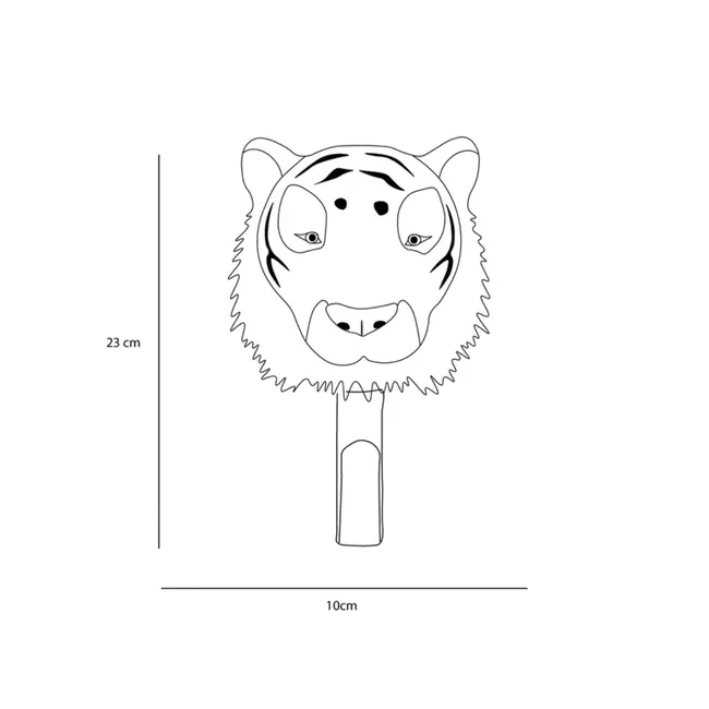 Cuier Copii Wild  Soft Tigru ,   Cuier Decorativ Din Bambus, Handmade, Premium Pjbws5058