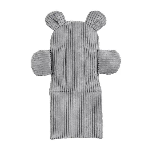 Leagan Pentru Copii Si Bebelusi, Centuri De Siguranta, Catifea Reiata, Perna Ursulet Aesthetic Grey, Meowbaby Pjbahbsog01