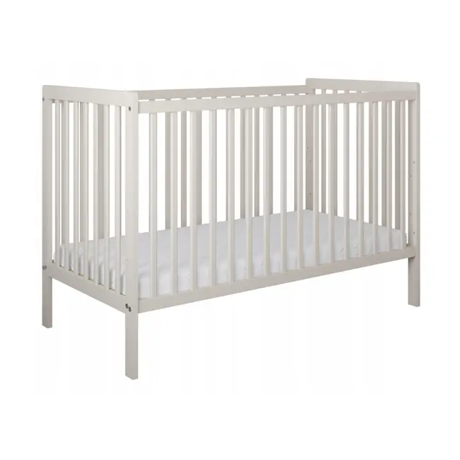 Patut 2 In 1 Lumi Casmir 120x60 Cm Din Lemn, 3 Niveluri Somiera, Trepte Detasabile + Bariera Transformare Pjblumibc-n