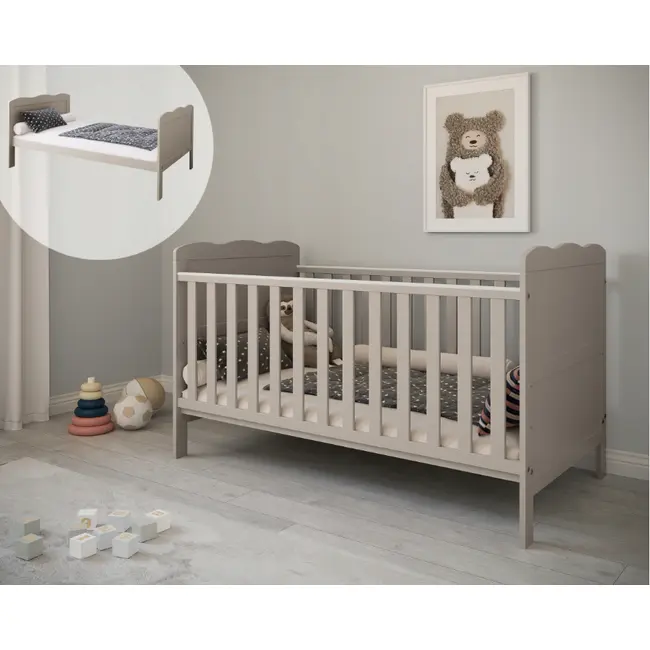 Patut Evolutiv 140x70 Cm Isabel Casmir 3in1 ,   Pat Bebe + Junior + Pat Prescolar, Somiera Reglabila + Trepte Detasabile Pjbisabel140_c