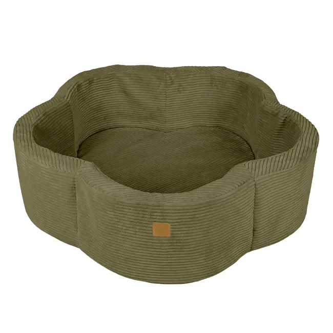Piscina Cu Bile Meowbaby   Safari Baby ,   Aesthetic Khaki Flower, Spuma Moale, 200 Bile Incluse Pjbbafog00-4046