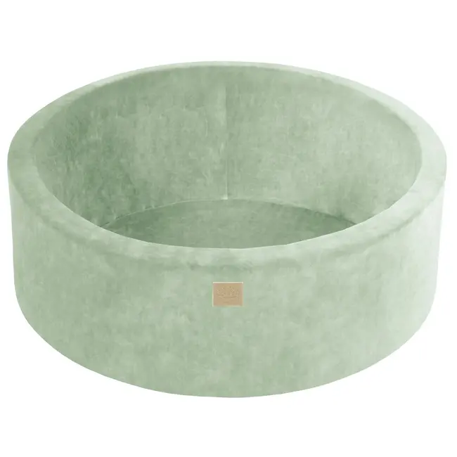 Piscina Cu Bile Rotunda Meowbaby   Velvet Sage Olive 90x30 Cm, Cu 200 Bile: Alb Perlat   Verde Deschis   Roz Pastel   Galben Pastel Pjbveo-zpbpgpy002