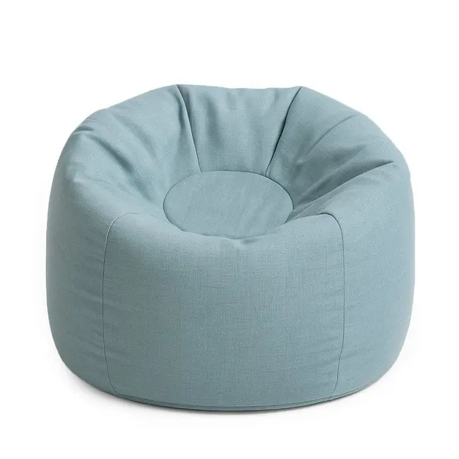 Puf Premium Copii Meowbaby   Floreo Cloudberry Sky Blue ,   Bean Bag Indoor  Outdoor Pentru Relaxare Si Joaca Pjbmopuf67