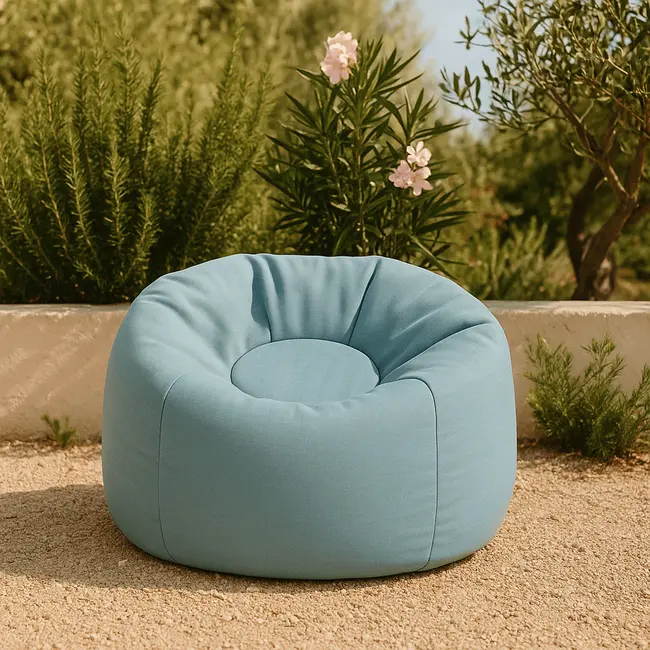 Puf Premium Copii Meowbaby   Floreo Drift Dlay Taupe ,   Bean Bag Indoor  Outdoor Pentru Relaxare Si Joaca Pjbmopuf70