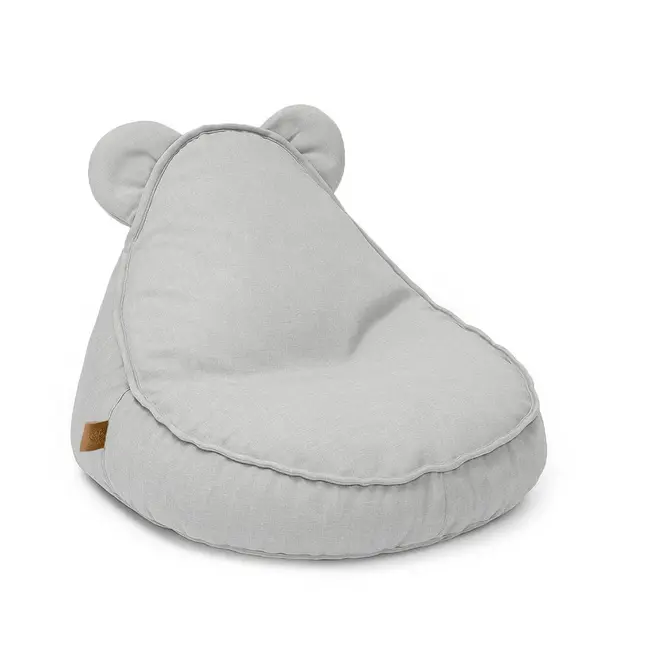 Puf Premium Copii Meowbaby   Outzy Teddy Featherfog Gray ,   Bean Bag Indoor  Outdoor Cu Urechi Teddy Pentru Relaxare Si Joaca Pjbmopusbt69