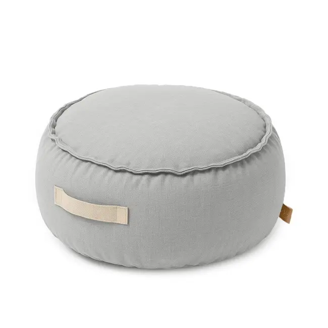 Puf Rotund Premium Copii Meowbaby   Outzy Featherfog Gray ,   Bean Bag Indoor  Outdoor Pentru Relaxare Si Joaca Pjbmopuo69