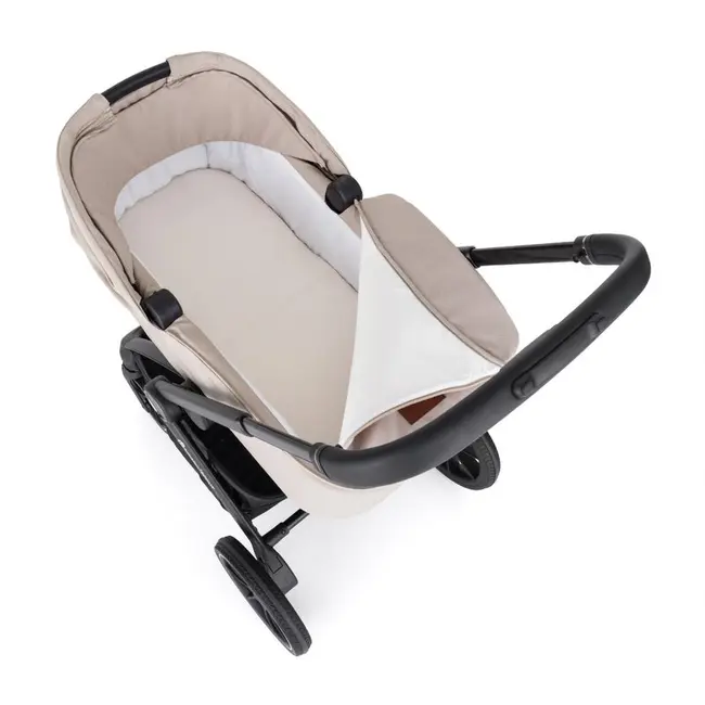Carucior 2 in 1, Petite&Mars, Scout, Cu landou pliabil, Reversibil, Spatar si suport de picioare reglabile in 3 pozitii, Maner ajustabil, Cu accesorii, Pana la 22 kg, 0 luni+, Bej BYN555696