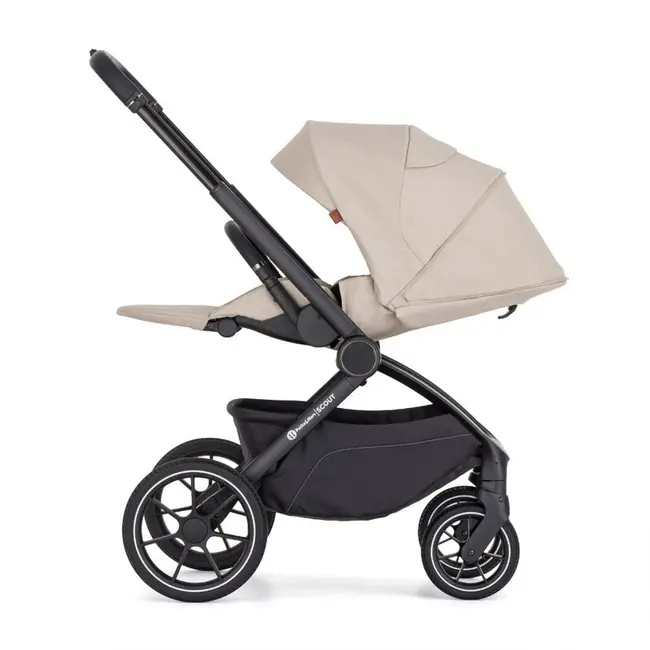 Carucior 2 in 1, Petite&Mars, Scout, Cu landou pliabil, Reversibil, Spatar si suport de picioare reglabile in 3 pozitii, Maner ajustabil, Cu accesorii, Pana la 22 kg, 0 luni+, Bej BYN555696