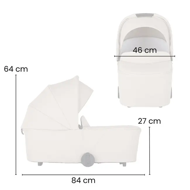 Carucior 2 in 1, Petite&Mars, Scout, Cu landou pliabil, Reversibil, Spatar si suport de picioare reglabile in 3 pozitii, Maner ajustabil, Cu accesorii, Pana la 22 kg, 0 luni+, Crem Cappuccino BYN555695