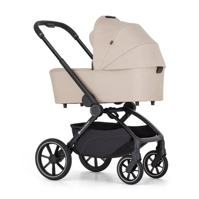 Carucior 2 in 1, Petite&Mars, Scout, Cu landou pliabil, Reversibil, Spatar si suport de picioare reglabile in 3 pozitii, Maner ajustabil, Cu accesorii, Pana la 22 kg, 0 luni+, Gri BYN555697