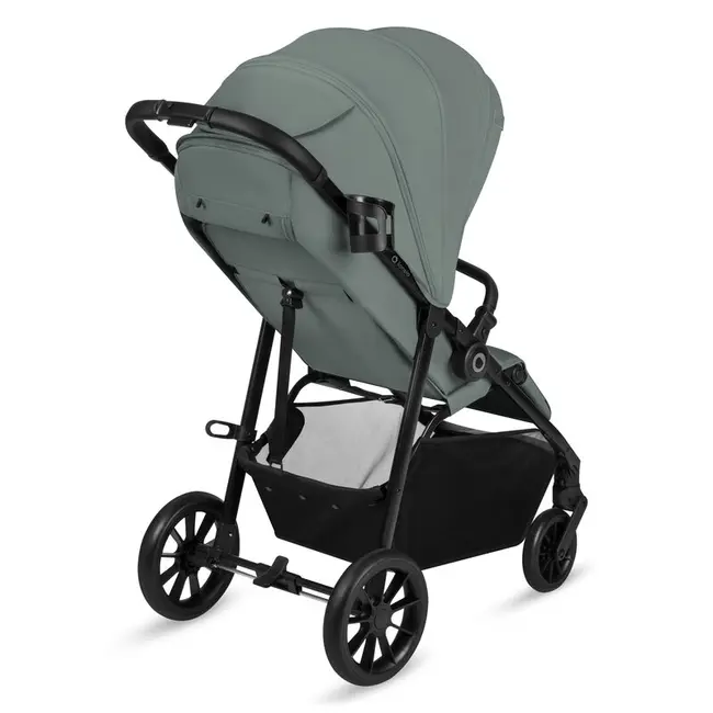 Carucior sport, Lionelo, Emerald, Pliere cu o mana, Copertina XXL UPF50+, Spatar reglabil, Suspensie completa, Roti EVA, 6- 48 luni, Pana la 22 kg, Verde BYNLO-EMERALD_GREEN_FOREST