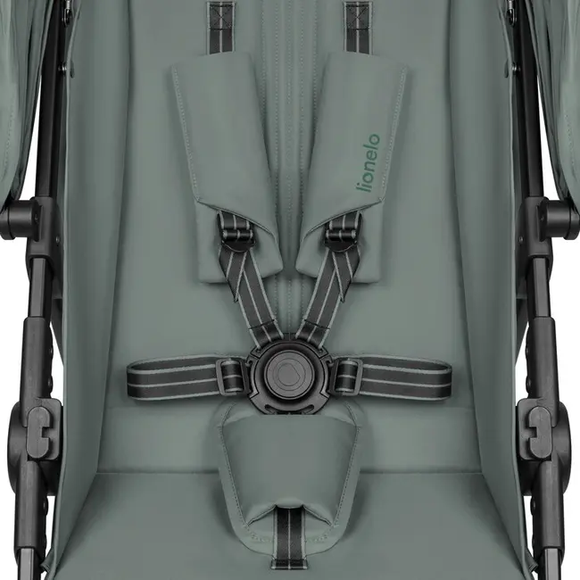 Carucior sport, Lionelo, Emerald, Pliere cu o mana, Copertina XXL UPF50+, Spatar reglabil, Suspensie completa, Roti EVA, 6- 48 luni, Pana la 22 kg, Verde BYNLO-EMERALD_GREEN_FOREST