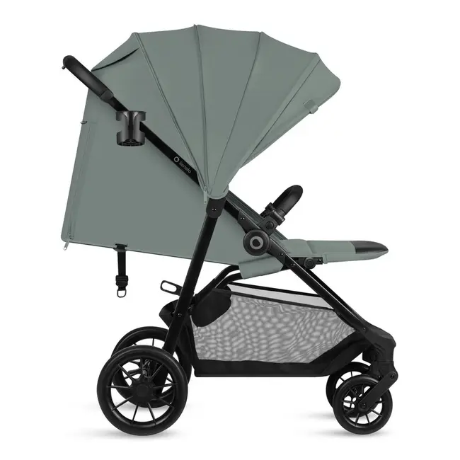 Carucior sport, Lionelo, Emerald, Pliere cu o mana, Copertina XXL UPF50+, Spatar reglabil, Suspensie completa, Roti EVA, 6- 48 luni, Pana la 22 kg, Verde BYNLO-EMERALD_GREEN_FOREST