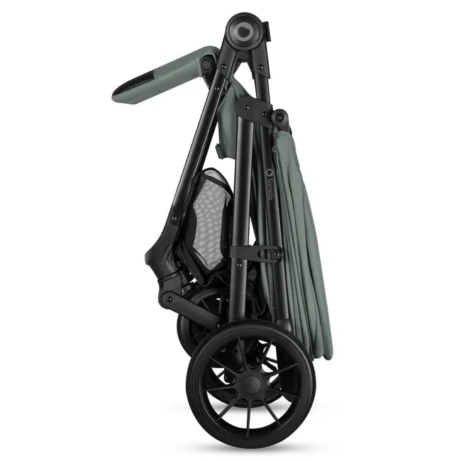 Carucior sport, Lionelo, Emerald, Pliere cu o mana, Copertina XXL UPF50+, Spatar reglabil, Suspensie completa, Roti EVA, 6- 48 luni, Pana la 22 kg, Verde BYNLO-EMERALD_GREEN_FOREST