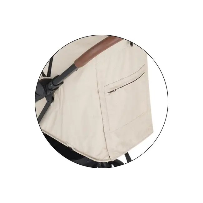 Carucior sport, Petite&Mars, Fly, Pliere compacta, Spatar reglabil pana la pozitie de somn, Suport picioare reglabil, Copertina extensibila cu protectie UPF40+, Suport pahar inclus, Pana la 22 kg, 0 luni+, Bej BYN554763