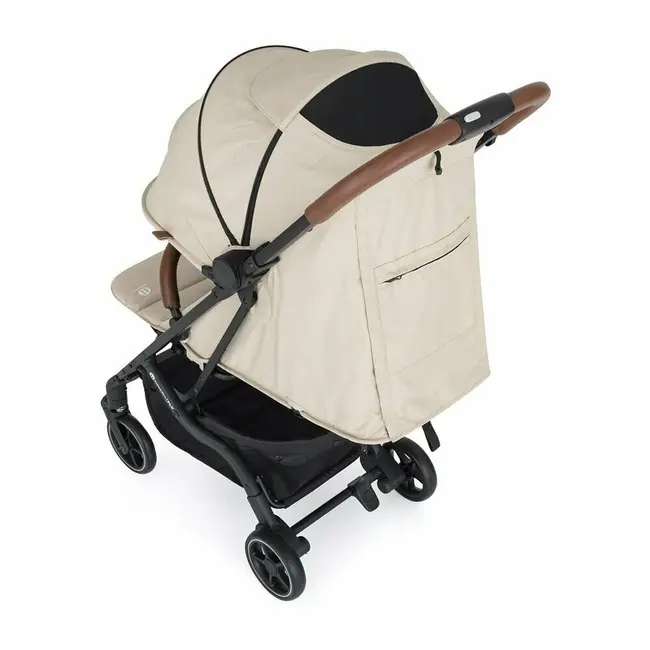 Carucior sport, Petite&Mars, Fly, Pliere compacta, Spatar reglabil pana la pozitie de somn, Suport picioare reglabil, Copertina extensibila cu protectie UPF40+, Suport pahar inclus, Pana la 22 kg, 0 luni+, Bej BYN554763