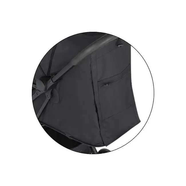 Carucior sport, Petite&Mars, Fly, Pliere compacta, Spatar reglabil pana la pozitie de somn, Suport picioare reglabil, Copertina extensibila cu protectie UPF40+, Suport pahar inclus, Pana la 22 kg, 0 luni+, Negru BYN554764