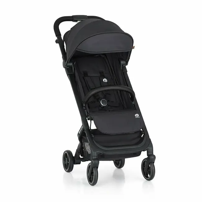 Carucior sport, Petite&Mars, Fly, Pliere compacta, Spatar reglabil pana la pozitie de somn, Suport picioare reglabil, Copertina extensibila cu protectie UPF40+, Suport pahar inclus, Pana la 22 kg, 0 luni+, Negru BYN554764