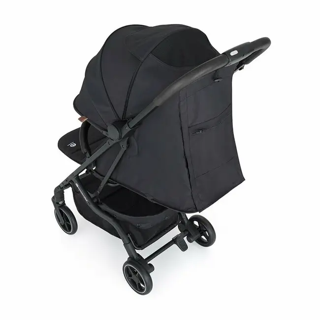 Carucior sport, Petite&Mars, Fly, Pliere compacta, Spatar reglabil pana la pozitie de somn, Suport picioare reglabil, Copertina extensibila cu protectie UPF40+, Suport pahar inclus, Pana la 22 kg, 0 luni+, Negru BYN554764