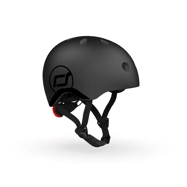 Casca De Protectie Pentru Copii, Sistem De Reglare Magnetic Cu Led, Xxs-s, 45-51 Cm, 1 An+, Black, Scoot  Ride Pjb047