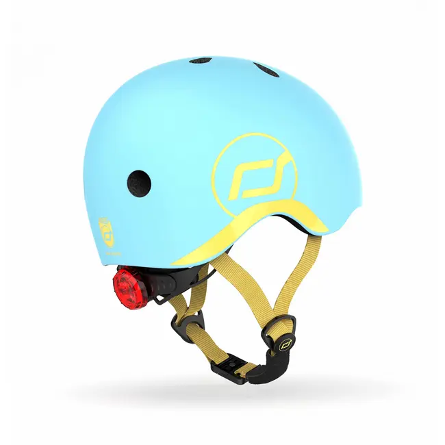 Casca De Protectie Pentru Copii, Sistem De Reglare Magnetic Cu Led, Xxs-s, 45-51 Cm, 1 An+, Blueberry, Scoot  Ride Pjb96388