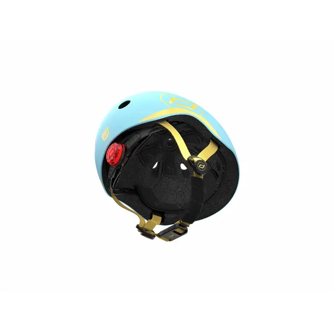 Casca De Protectie Pentru Copii, Sistem De Reglare Magnetic Cu Led, Xxs-s, 45-51 Cm, 1 An+, Blueberry, Scoot  Ride Pjb96388