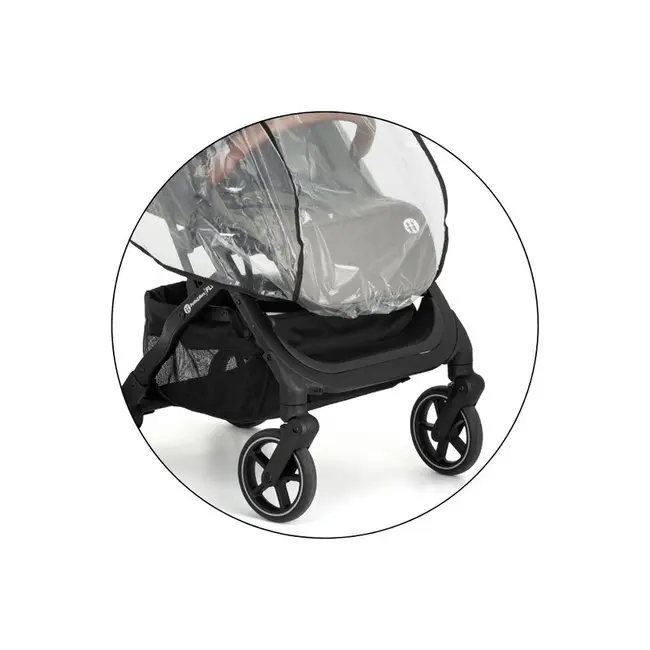 Husa de ploaie pentru carucior sport, Petite&Mars, 80x68x38 cm, Transparent BYN110