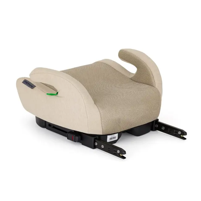 Inaltator auto, Petite&Mars, Optimus Pro, I-size, 125- 150 cm, 22-36 kg, Cu isofix, Forma ergonomica, Husa detasabila, Bej BYN647498