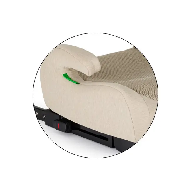 Inaltator auto, Petite&Mars, Optimus Pro, I-size, 125- 150 cm, 22-36 kg, Cu isofix, Forma ergonomica, Husa detasabila, Bej BYN647498