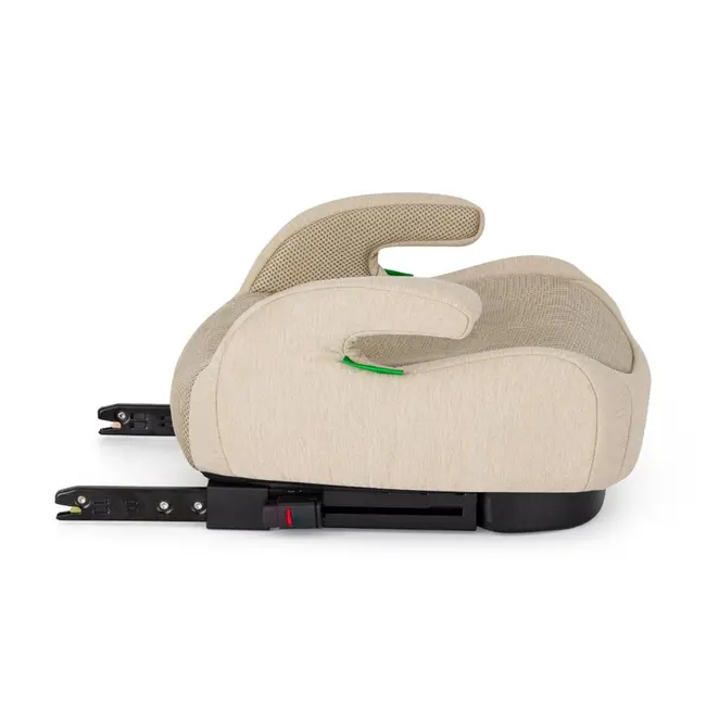Inaltator auto, Petite&Mars, Optimus Pro, I-size, 125- 150 cm, 22-36 kg, Cu isofix, Forma ergonomica, Husa detasabila, Bej BYN647498