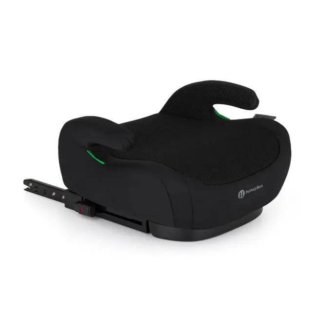 Inaltator auto, Petite&Mars, Optimus Pro, I-size, 125- 150 cm, 22-36 kg, Cu isofix, Forma ergonomica, Husa detasabila, Negru BYN647495