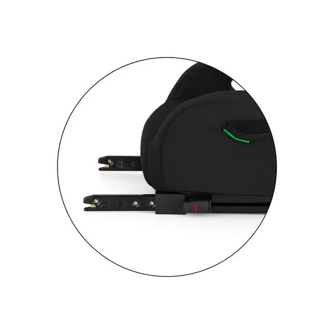 Inaltator auto, Petite&Mars, Optimus Pro, I-size, 125- 150 cm, 22-36 kg, Cu isofix, Forma ergonomica, Husa detasabila, Negru BYN647495