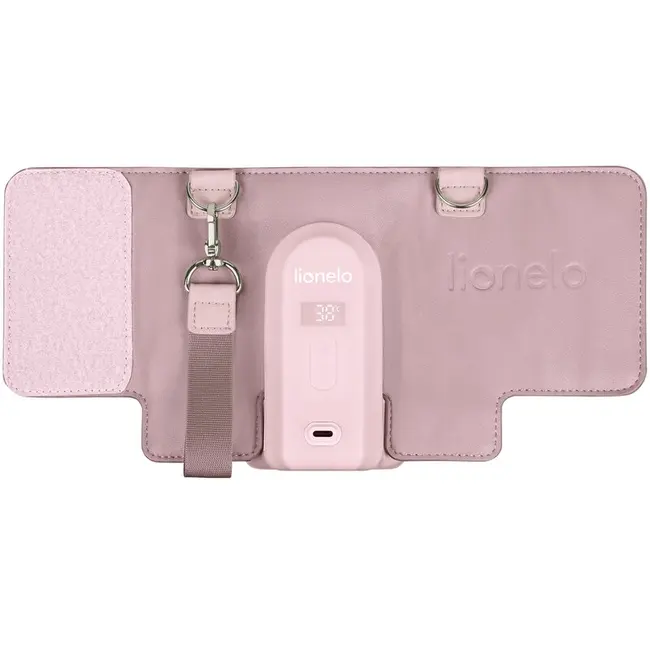 Incalzitor biberoane, Lionelo, ThermUp Go Evo, Portabil, Cu 5 niveluri de incalzire, Cu buton Safety Control, Mentinere caldura pana la 9h, Incarcare USB, Roz deschis BYNLOC-THERMUP_GO_EVO_PINK_MIST