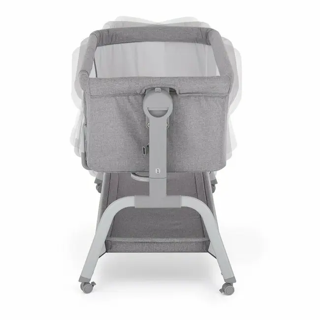Patut co-sleeper, Feedo, Cu sistem de leganare, Inaltime adjustabila pana la 57-69 cm, sustine pana la 9 kg, 0 luni+ Gri BYN225206
