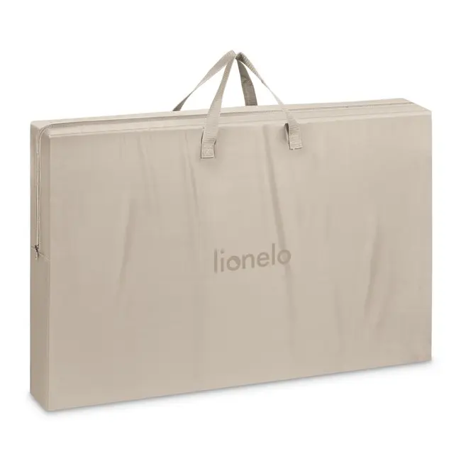 Patut co-sleeper, Lionelo, Jodie, Multifunctional, Reglabil in 6 pozitii pe inaltime, Saltea cu densitate T25, Functie de leganare, Cu plasa de tantari, Buzunar depozitare, Geanta transport, 84x48x70-80 cm, Bej BYNLO-JODIE_BEIGE_CREAM