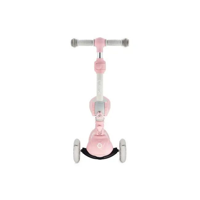 Trotineta transformabila cu sezut pliabil si lumini LED, Momi Debe - Pink KRTHULA00018