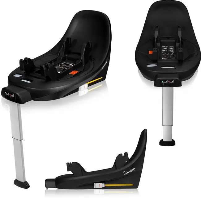 Baza scaun auto i-Size, Lionelo, Moxie Next, Rotativa 360, Cu isofix si picior stabilizator, Cu indicatori pentru instalare corecta, Compatibila cu Moxie si Moxie Next, Negru BYNLO-MOXIE_PLUS_I-SIZE_BASE_BLACK