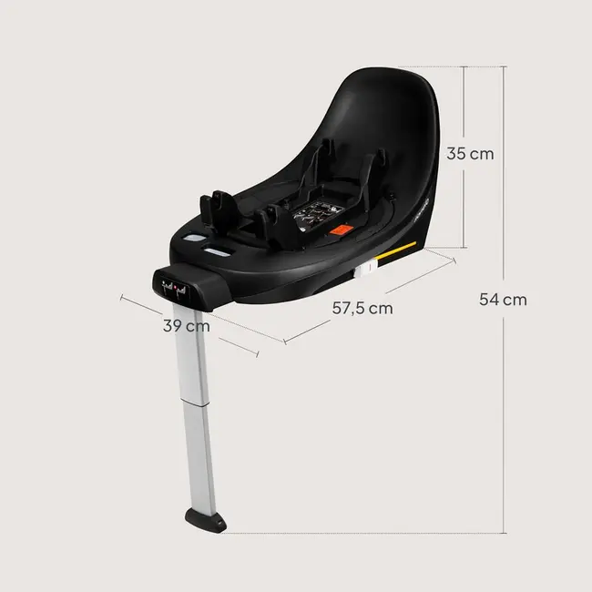 Baza scaun auto i-Size, Lionelo, Moxie Next, Rotativa 360, Cu isofix si picior stabilizator, Cu indicatori pentru instalare corecta, Compatibila cu Moxie si Moxie Next, Negru BYNLO-MOXIE_PLUS_I-SIZE_BASE_BLACK