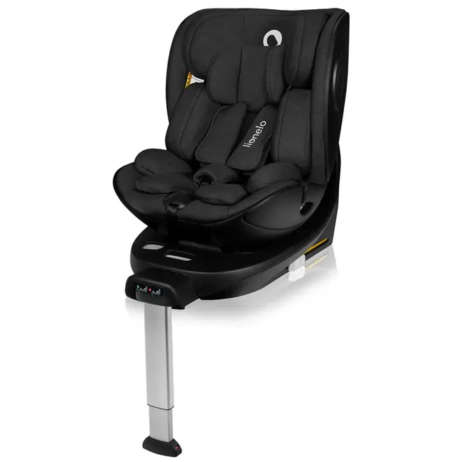 Baza scaun auto i-Size, Lionelo, Moxie Next, Rotativa 360, Cu isofix si picior stabilizator, Cu indicatori pentru instalare corecta, Compatibila cu Moxie si Moxie Next, Negru BYNLO-MOXIE_PLUS_I-SIZE_BASE_BLACK