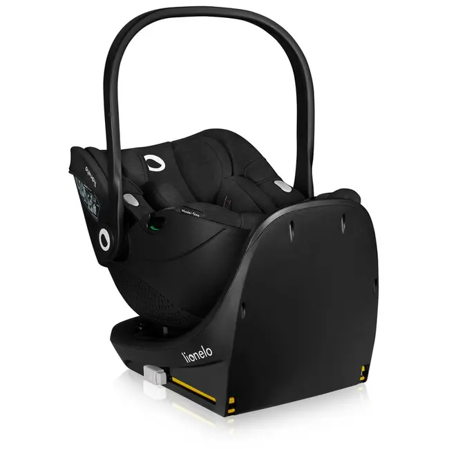 Baza scaun auto i-Size, Lionelo, Moxie Next, Rotativa 360, Cu isofix si picior stabilizator, Cu indicatori pentru instalare corecta, Compatibila cu Moxie si Moxie Next, Negru BYNLO-MOXIE_PLUS_I-SIZE_BASE_BLACK