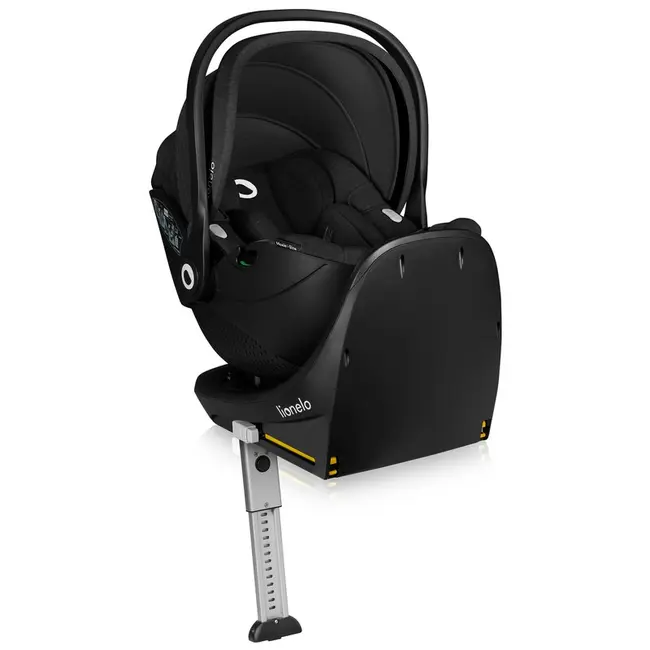 Baza scaun auto i-Size, Lionelo, Moxie Next, Rotativa 360, Cu isofix si picior stabilizator, Cu indicatori pentru instalare corecta, Compatibila cu Moxie si Moxie Next, Negru BYNLO-MOXIE_PLUS_I-SIZE_BASE_BLACK