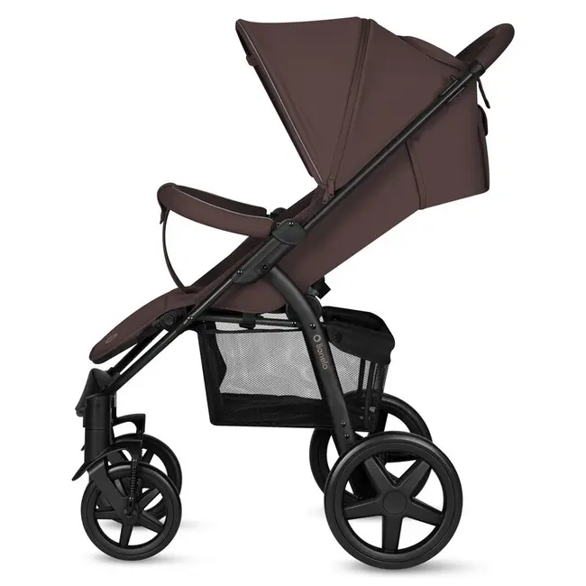 Carucior sport, Lionelo, Annet Plus, De la nastere, Cu accesorii si capotina XXL reglabila, 0 - 22 Kg, Conform cu standardele europene de securitate EN1888-1 si EN1888-2, Maro BYNLO-ANNET_PLUS_BROWN_CHOCOLATE