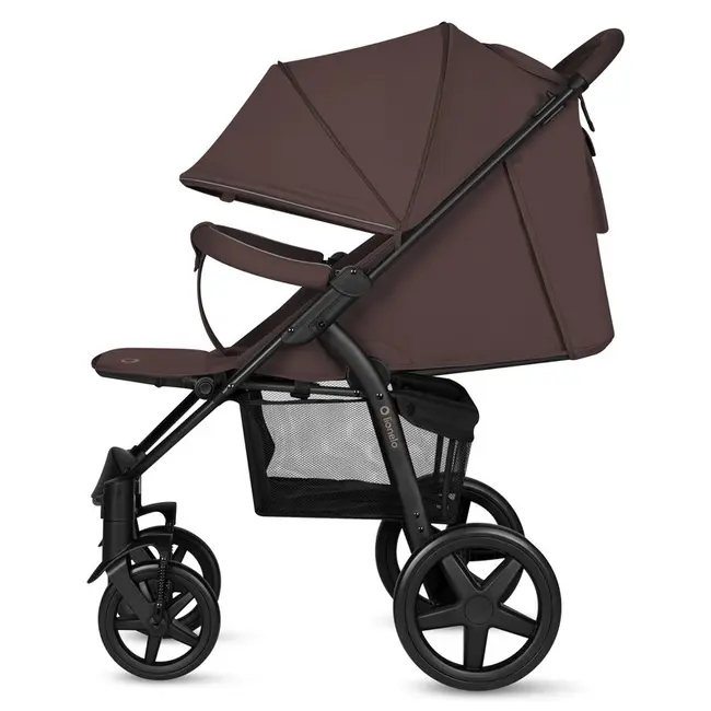 Carucior sport, Lionelo, Annet Plus, De la nastere, Cu accesorii si capotina XXL reglabila, 0 - 22 Kg, Conform cu standardele europene de securitate EN1888-1 si EN1888-2, Maro BYNLO-ANNET_PLUS_BROWN_CHOCOLATE