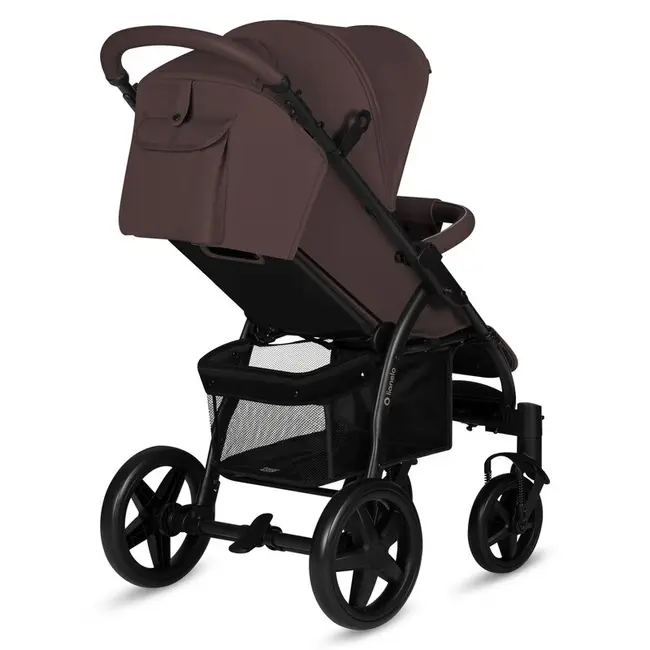 Carucior sport, Lionelo, Annet Plus, De la nastere, Cu accesorii si capotina XXL reglabila, 0 - 22 Kg, Conform cu standardele europene de securitate EN1888-1 si EN1888-2, Maro BYNLO-ANNET_PLUS_BROWN_CHOCOLATE