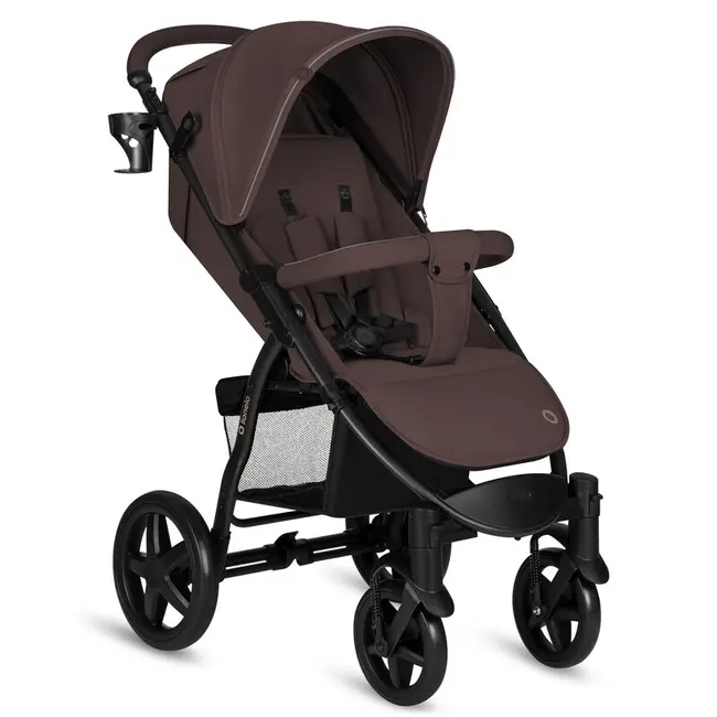 Carucior sport, Lionelo, Annet Plus, De la nastere, Cu accesorii si capotina XXL reglabila, 0 - 22 Kg, Conform cu standardele europene de securitate EN1888-1 si EN1888-2, Maro BYNLO-ANNET_PLUS_BROWN_CHOCOLATE