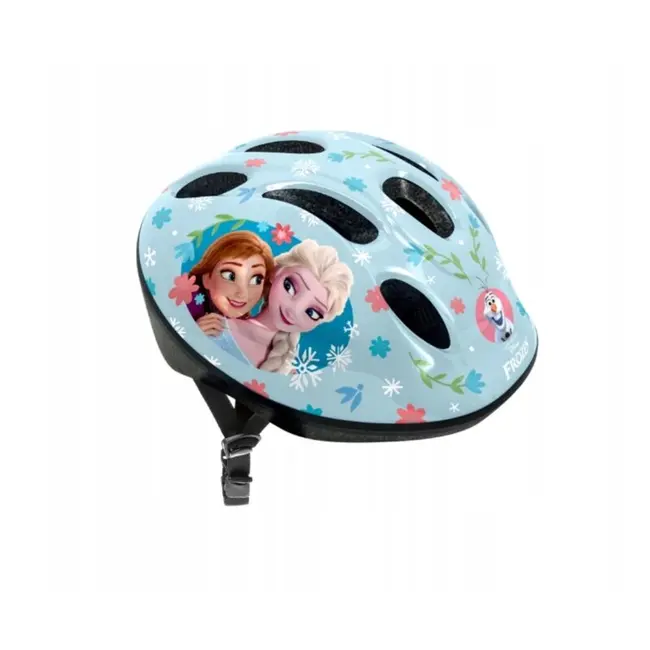 Casca de protectie, Stamp, Frozen, Marime 53- 56 cm, Ajustabila, EN1078, Ideala pentru bicicleta, role, trotineta si skateboard, Albastru BYNRN246100S